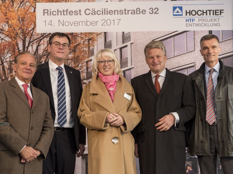 Richtfest Cäcilienstraße 32